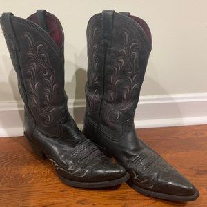 Black, Size 9 Women Ariat Wingtip Boots